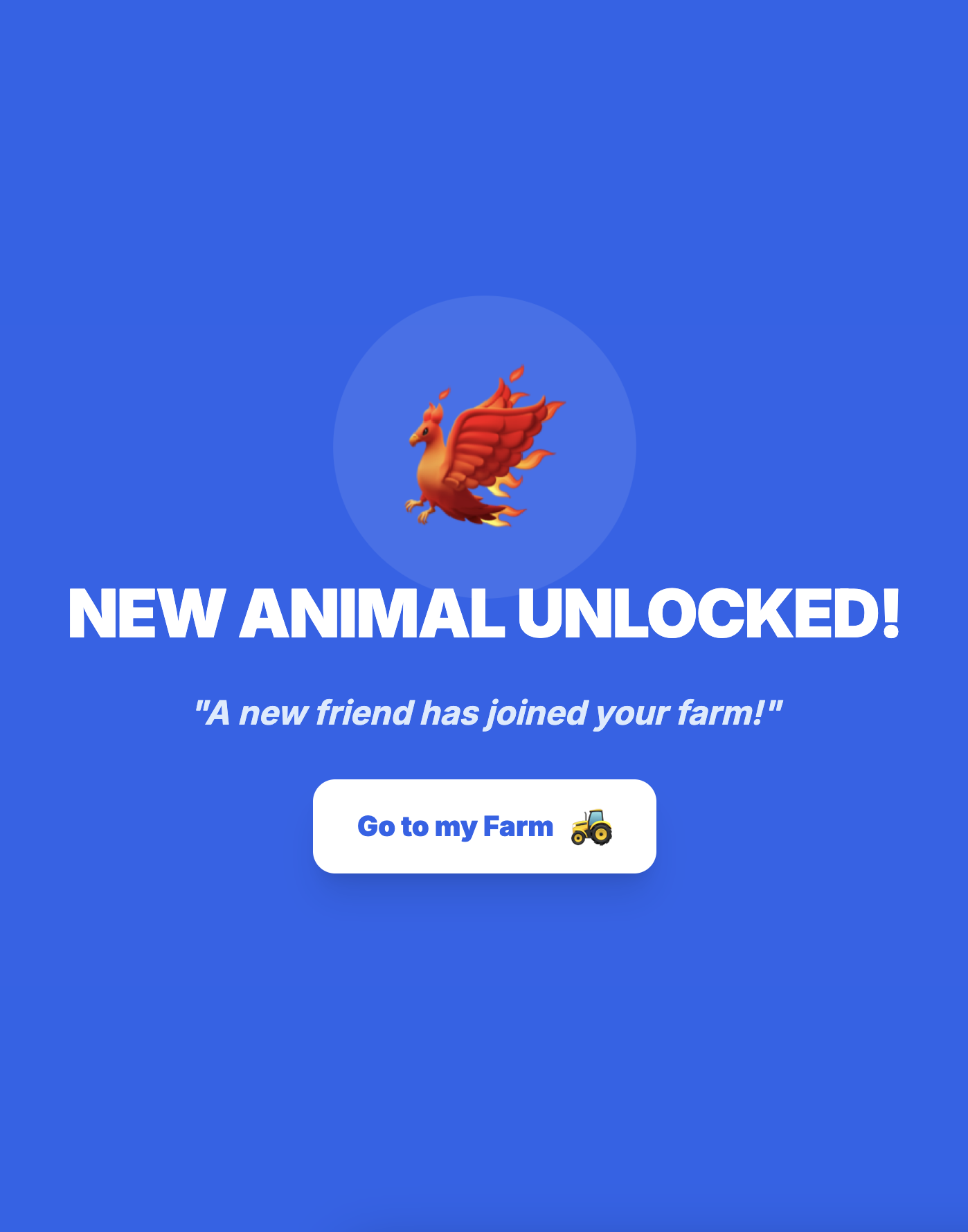 New Animal Unlocked